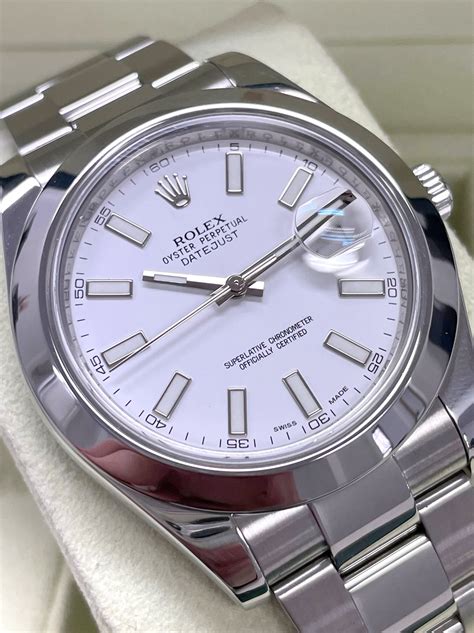 rolex datejust 2 white dial smooth bezel|Rolex Datejust fluted bezel.